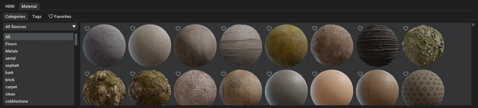 Asset manager materials