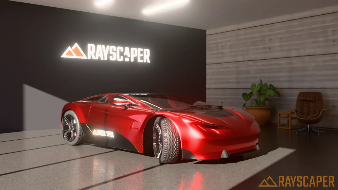 The showroom with a bloom power of 25%