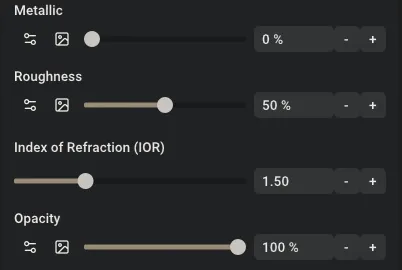 Adjusting constant values with sliders