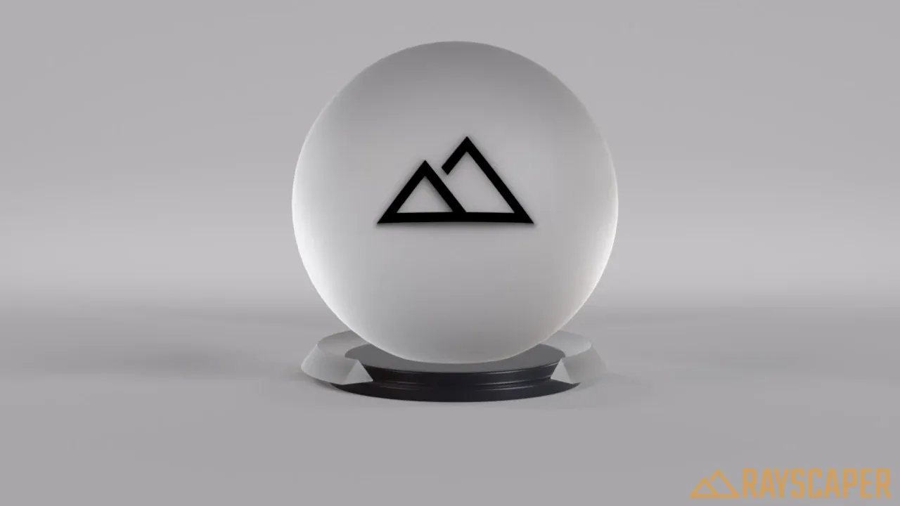 A heavily frosted glass ball