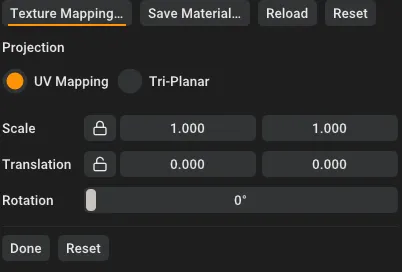 Global UV edit interface