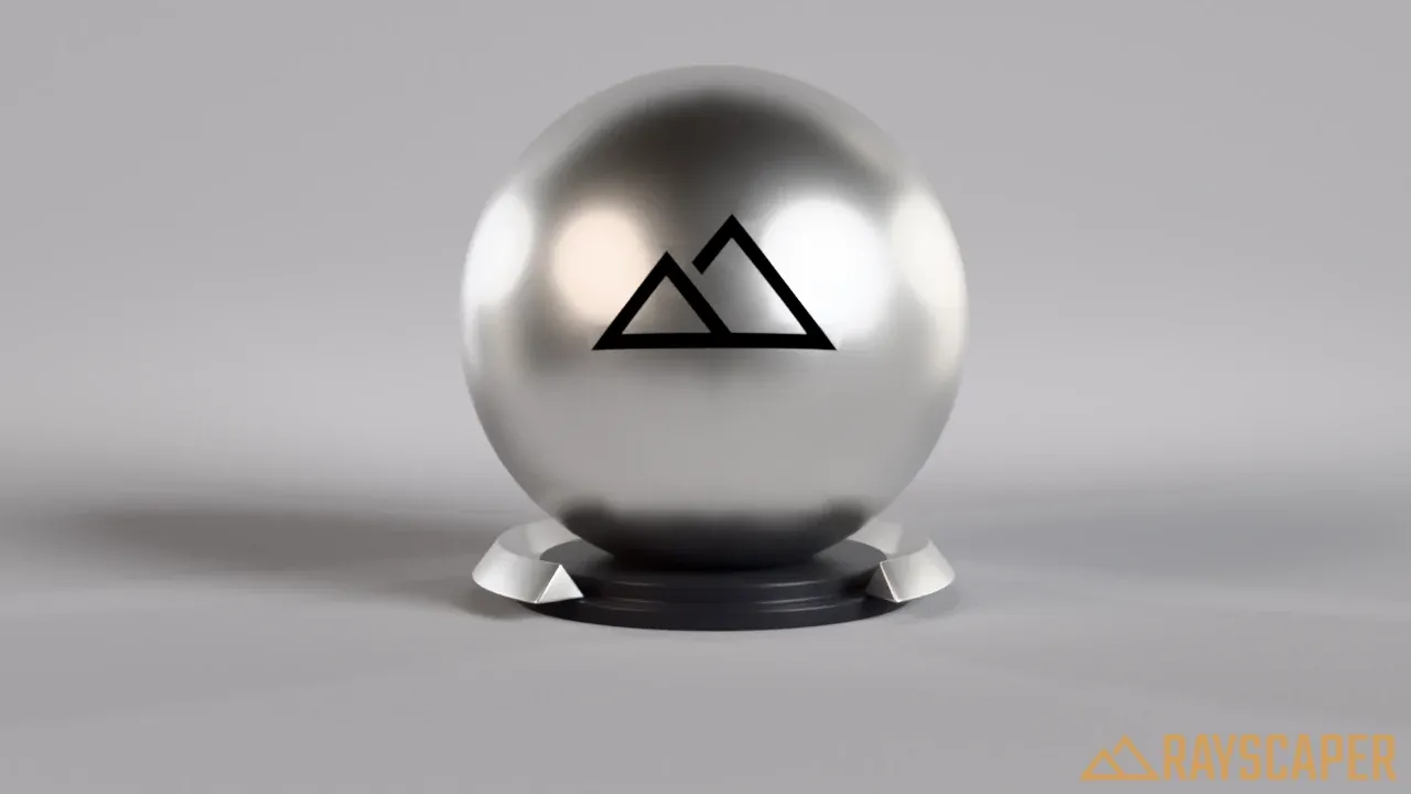 A satin silver ball with round highlights