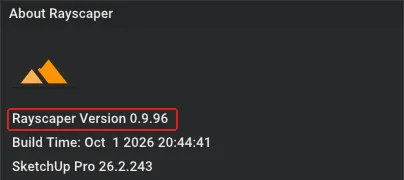 Version number in the About dialog
