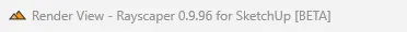 Version number title bar