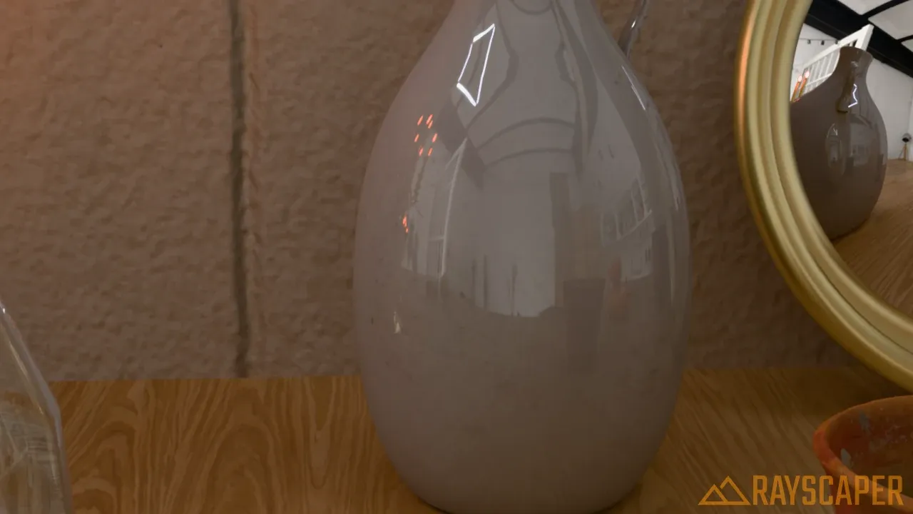 A white glazed ceramic jug with soft reflections