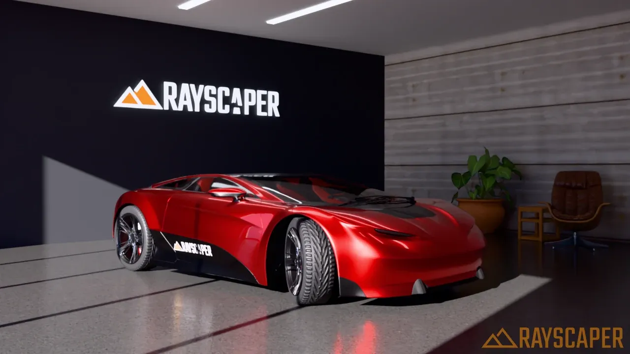 The showroom with a white balance of 10000 K