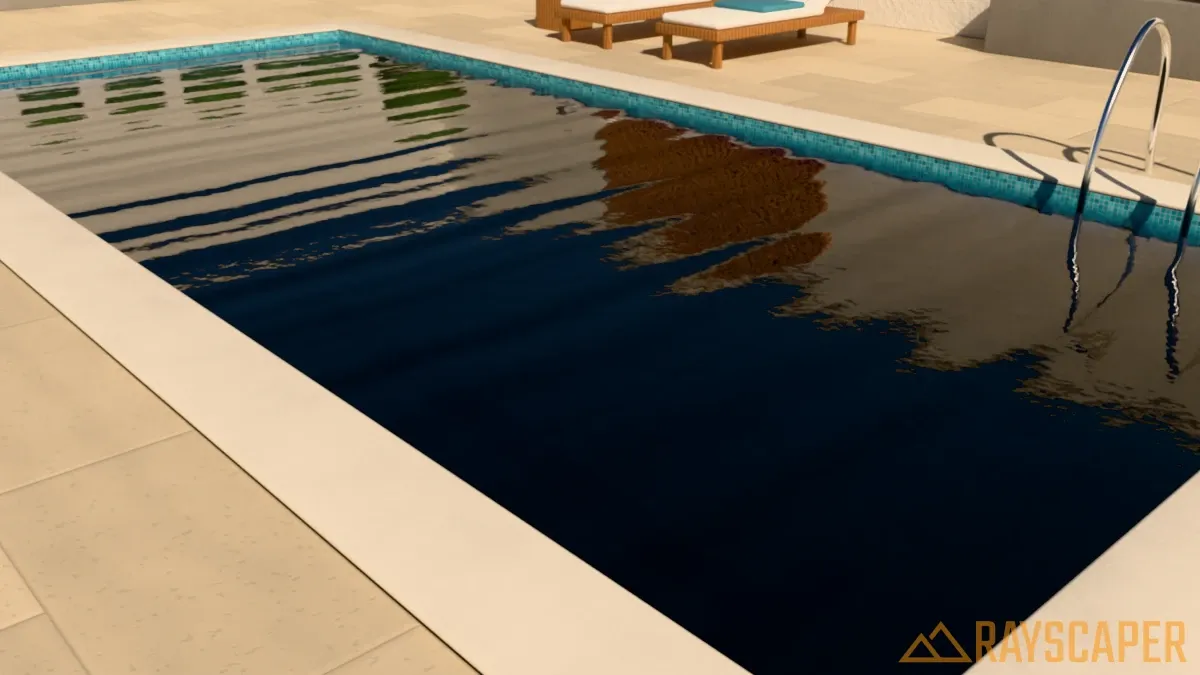 Water with a clarity of 0.2 m